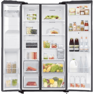 SAMSUNG 657 L Frost Free Side by Side Refrigerator | Gentle Black Matt | RS74T5F01B4/TL
