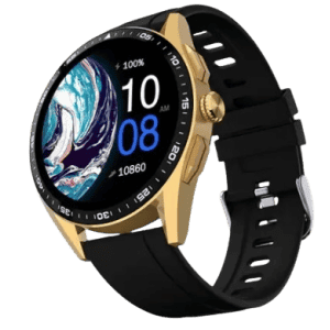 fire boltt Invincible Plus 1.43"AMOLED Display | 4GB Internal Storage Games | Bluetooth Calling Smartwatch | Black Strap