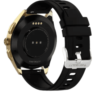 fire boltt Invincible Plus 1.43"AMOLED Display | 4GB Internal Storage Games | Bluetooth Calling Smartwatch | Black Strap