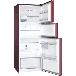Bosch Serie 4 332 Litres Frost Free Vario Inverter Triple Door Refrigerator MultiAirflow System | CMC33WT5NI | Candy Red