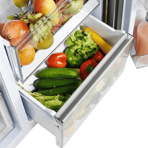 Haier | HRT-683KG | 628L | Frost Free Inverter Triple Door Side by Side Refrigerator | Black Glass