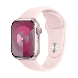 Apple Watch Series 9 GPS 41mm Pink Aluminium Case with  Pink Sport Band - S/M | Smart watch