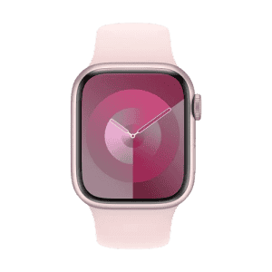 Apple Watch Series 9 GPS 41mm Pink Aluminium Case with  Pink Sport Band - S/M | Smart watch