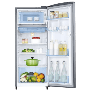 Samsung 183L 3 Star Inverter Direct-Cool Single Door Refrigerator | RR20C1Y23S8/HL | Elegant Inox