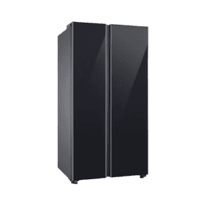 SAMSUNG 653 Litres 3 Star Auto Defrost Side by Side Refrigerator with Twin Cooling Plus | RS76CB811333HL | Glam Deep Charcoal