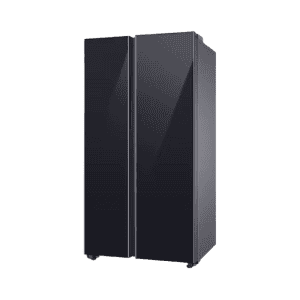 SAMSUNG 653 Litres 3 Star Auto Defrost Side by Side Refrigerator with Twin Cooling Plus | RS76CB811333HL | Glam Deep Charcoal