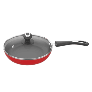 Preethi Dura Collection Non Stick Fry Pan | 26 cm | with Glass Lid