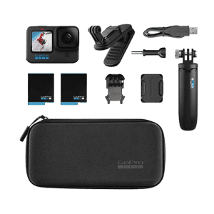GOPRO  HERO 10 | GO PRO WITH TRIPOD/MOUNT AND BATTERY BUNDLE LP | BLACK