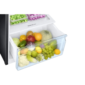 SAMSUNG 322 L Frost Free Double Door 2 Star Convertible Refrigerator | RT37C4522BX/HL | Luxe Black