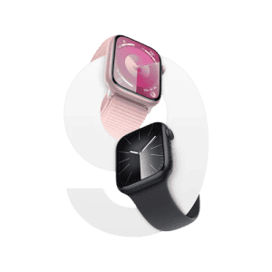 Apple Watch Series 9 GPS 41mm Pink Aluminium Case with  Pink Sport Band - S/M | Smart watch
