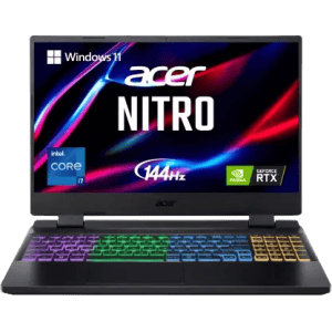 Acer Nitro 5 Intel Core i7 12th Gen 12650H | AN515-58-74GG | 16 GB/512 GB SSD/Windows 11 Home/6 GB Graphics/NVIDIA GeForce RTX 4050/144 Hz | Gaming Laptop
