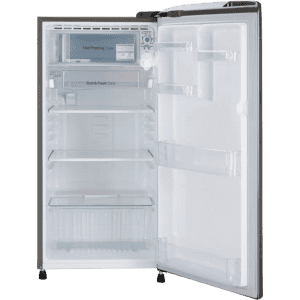 LG Direct Cool Single Door Refrigerator | 185 L | 3 Star | Shiny Steel | GL-B201APZD