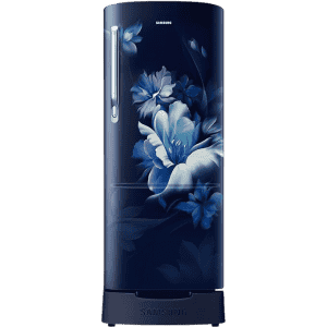 Samsung Single Door Refrigerator | 183 L | 3 Star | Midnight Blossom Blue | RR20D1823UZ/HL