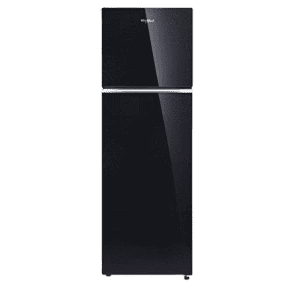 Whirlpool 265 L Frost Free Double Door 2 Star Refrigerator with Glass Door | Neo 278GD PRM | Crystal Black