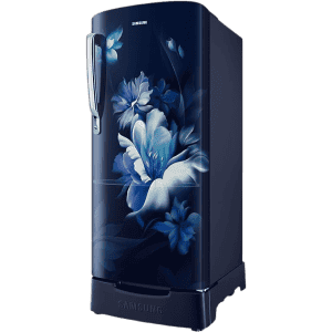 Samsung Single Door Refrigerator | 183 L | 3 Star | Midnight Blossom Blue | RR20D1823UZ/HL