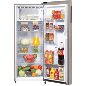Haier Direct Cool Single Door Refrigerator | 190 L | 5 Star | Inox Steel | HRD 2105BIS P