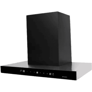 FABER | HOOD JUPITER PLUS | HC SC BK 90 | Baffle Filter | 1500m | 1350 CMH | 3 hr Auto Clean Wall Mounted Chimney Black