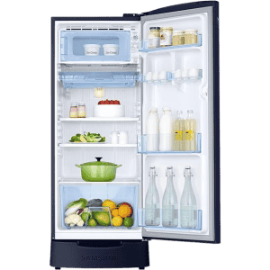 Samsung Single Door Refrigerator | 183 L | 3 Star | Midnight Blossom Blue | RR20D1823UZ/HL