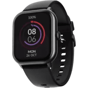boAt WAVE SPIN VOICE Bluetooth Calling smartwatch | CHARCOAL BLACK MSI