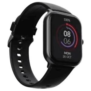 boAt WAVE SPIN VOICE Bluetooth Calling smartwatch | CHARCOAL BLACK MSI