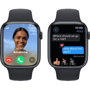 Apple Watch Series 9 | GPS + Cellular 45mm Midnight Case & Midnight Sport Band | Midnight Strap