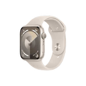 APPLE WATCH SERIES 9 45MM GPS | S/M SIZE | STARLIGHT ALUMINIUM STARLIGHT SPORT BAND