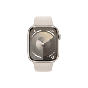 APPLE WATCH SERIES 9 45MM GPS | S/M SIZE | STARLIGHT ALUMINIUM STARLIGHT SPORT BAND