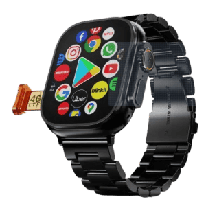 Fire-Boltt Oracle WristPhone Smartwatch | Black Chrome Strap