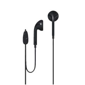 Remax RM-303 3.5mm Plug Wired Earphones with Mic Pure Music in-Ear Headphones for Computer Mobile Phone | Black