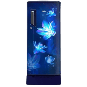 Whirlpool  Direct-Cool Single Door Refrigerator | 215 IMPC ROY SAPPHIRE FLOWER RAIN | 200 L/3 Star | Blue