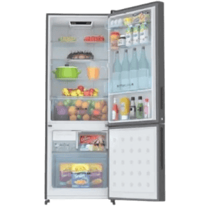 Haier Frost Free Double Door Refrigerator | 2 Star | 265 L | Inox Steel | HRB-3152BIS