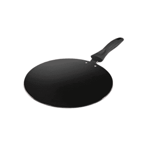 Impex ICTP-28 Nonstick Aluminium Concave Tawa Pan | 28 cm | Cherry Red