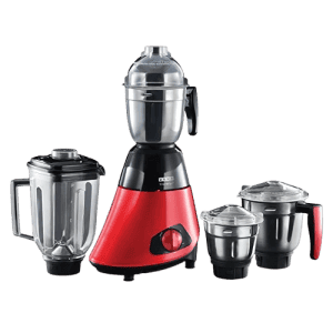 Usha Trienergy Plus Mixer Grinder | TP800MX4 | 800 Watt | 4 Jar | Black and Red