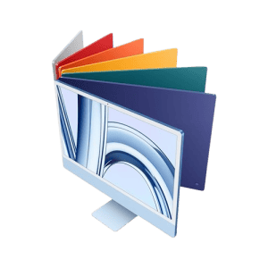 Apple 2023 iMac | MQRQ3HN/A | M3 chip with 8‑core CPU and 10‑core GPU | 8GB Unified Memory | 256GB | Blue