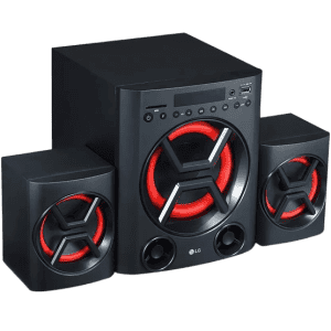 LG LK72B | Deep Bass,Bluetooth, Optical, USB, SD Card and FM Radio 40 W Bluetooth Home Theatre | Black
