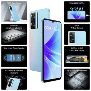 OPPO A77 | 64GB | 4GB | Sky Blue
