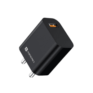 PORTRONICS ADAPTO ONE PLUS 18W CHARGER | POR 1350 | Black