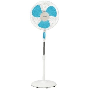 USHA New Mist Air Duos 400 mm Ultra High Speed 3 Blade Pedestal Fan | Blue