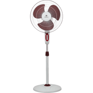 Havells Accelero Pedestal Fan | 3 Blade | 400 mm | White & Red