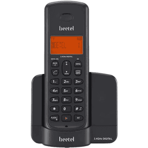 Beetel Landline Phone | X-90 | Cordless Landline Phone | Black