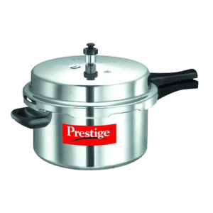 Prestige Popular Pressure Cooker |  7.5 L | Virgin Aluminium Precision Weight Valve  | Silver | 10027