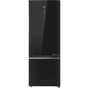 Haier Frost Free Double Door Bottom Mount 2 Star Refrigerator | 445 L | HRB-4952CKG-P | Black Glass