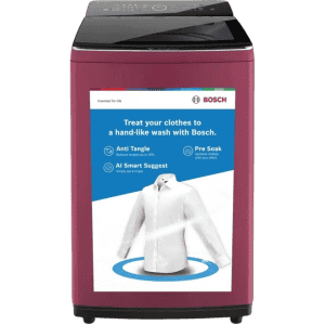 BOSCH | Fully Automatic Top Load Washing Machine | 8 kg |  Maroon | WOE802I7IN