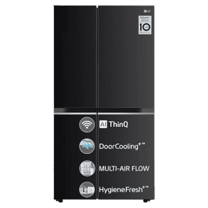 LG Side by Side Refrigerator with Smart Diagnosis | 655 L | GL-B257EESX | Ebony Sheen