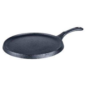 Wonderchef Forza Cast-Iron Dosa Tawa Pan | 25 cm | 3.8 mm | Pre Seasoned Cookware