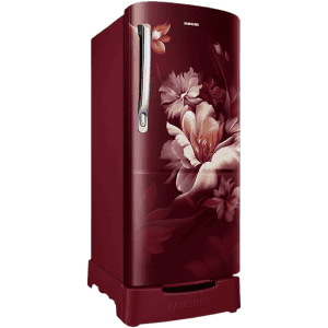 Samsung Digital Inverter Direct-Cool Single Door Refrigerator | 183 L | 3 Star | Midnight Blossom Red | RR20D1823RZ/HL