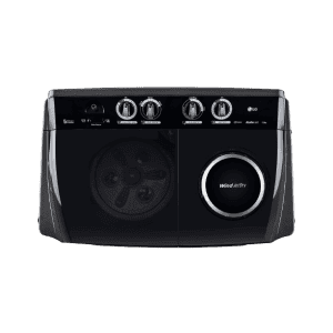 LG Semi Automatic Top Load Washing Machine | 11.5Kg | Roller Jet Pulsator Soak | Full Black | P115ASLAZ