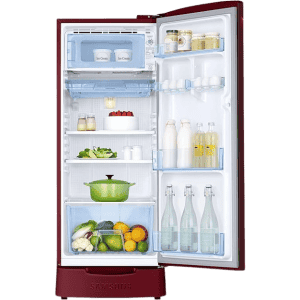 Samsung Digital Inverter Direct-Cool Single Door Refrigerator | 183 L | 3 Star | Midnight Blossom Red | RR20D1823RZ/HL