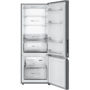 Haier Frost Free Double Door Bottom Mount 2 Star Refrigerator | 445 L | HRB-4952CKG-P | Black Glass