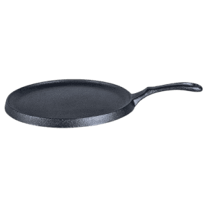 Wonderchef Forza Cast-Iron Dosa Tawa Pan | 25 cm | 3.8 mm | Pre Seasoned Cookware